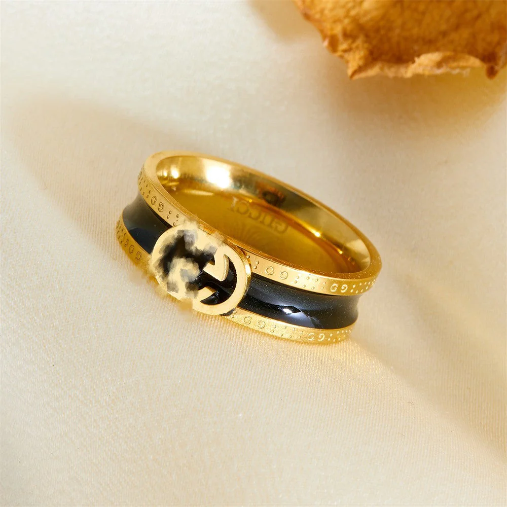 AURENA® NOIR ENAMEL RING